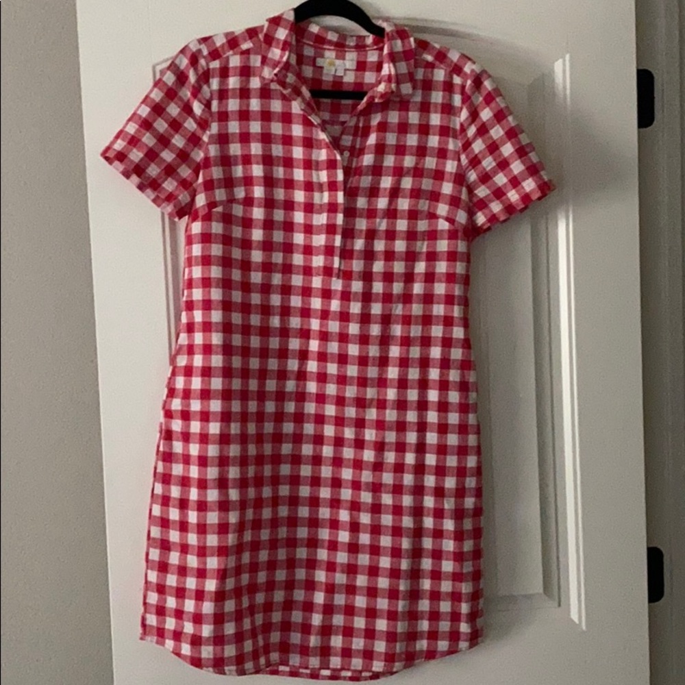 Boden gingham shirt dress